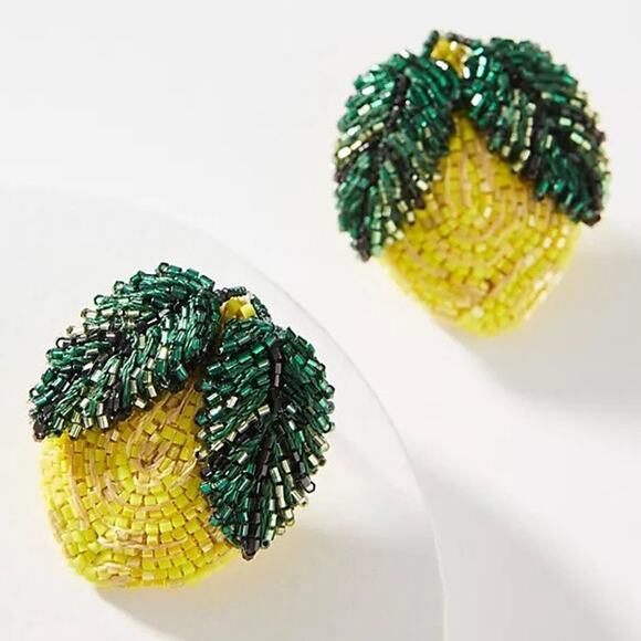 Mignonne Gavigan Jewelry - Mignonne Gavigan Anthropologie Lemon Beaded Post Earrings